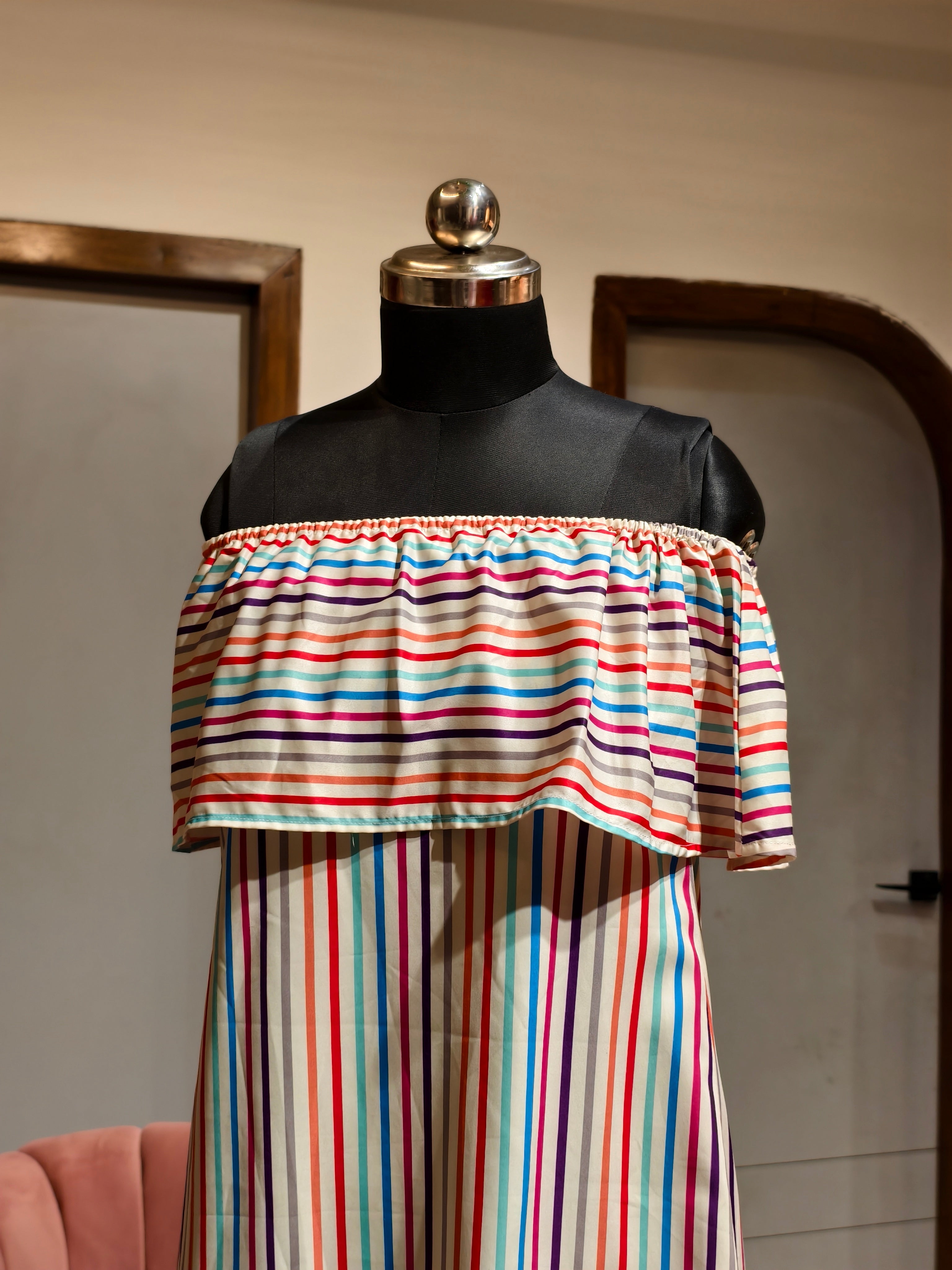 Colorful Stripe Dress
