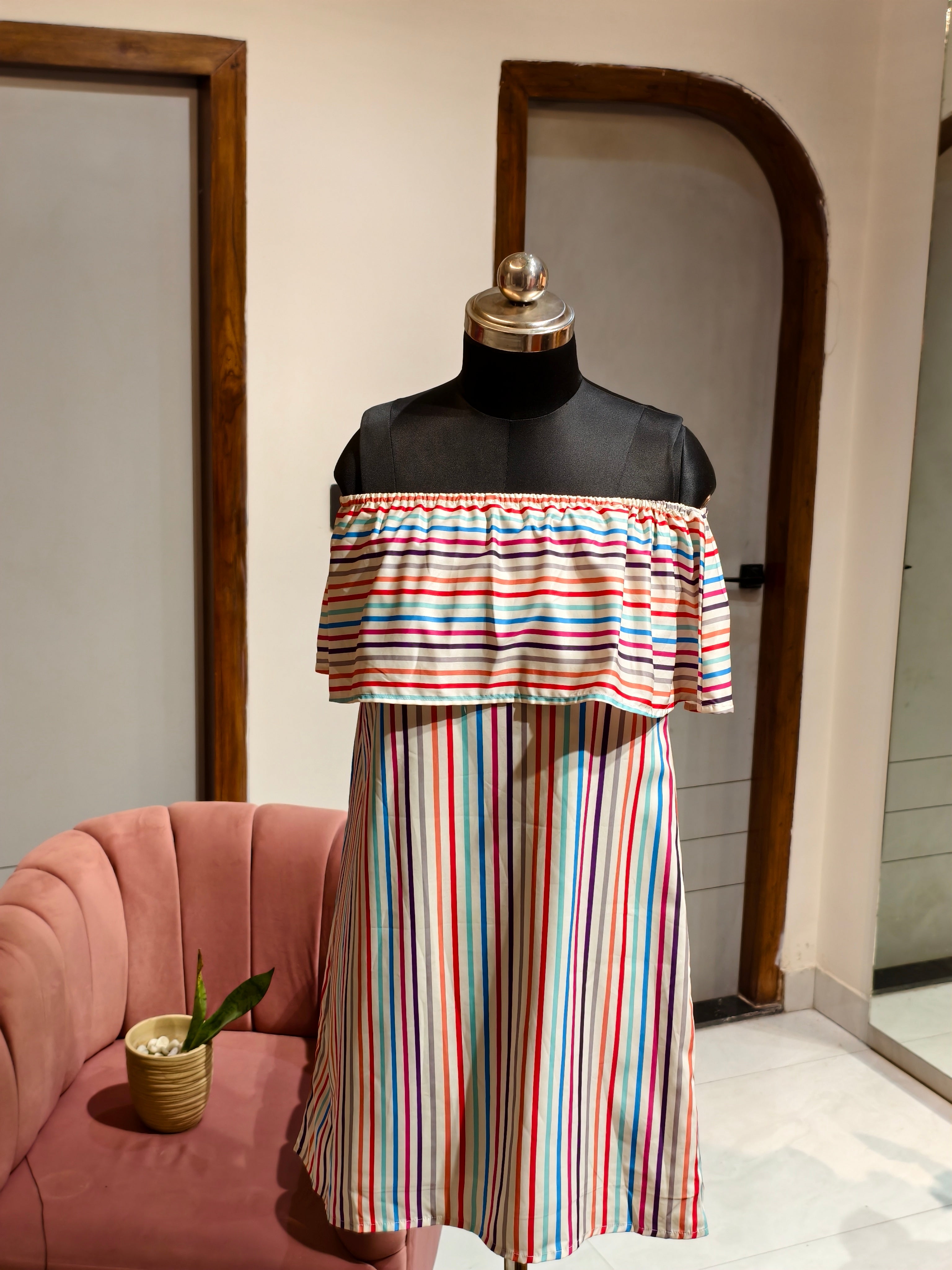Colorful Stripe Dress