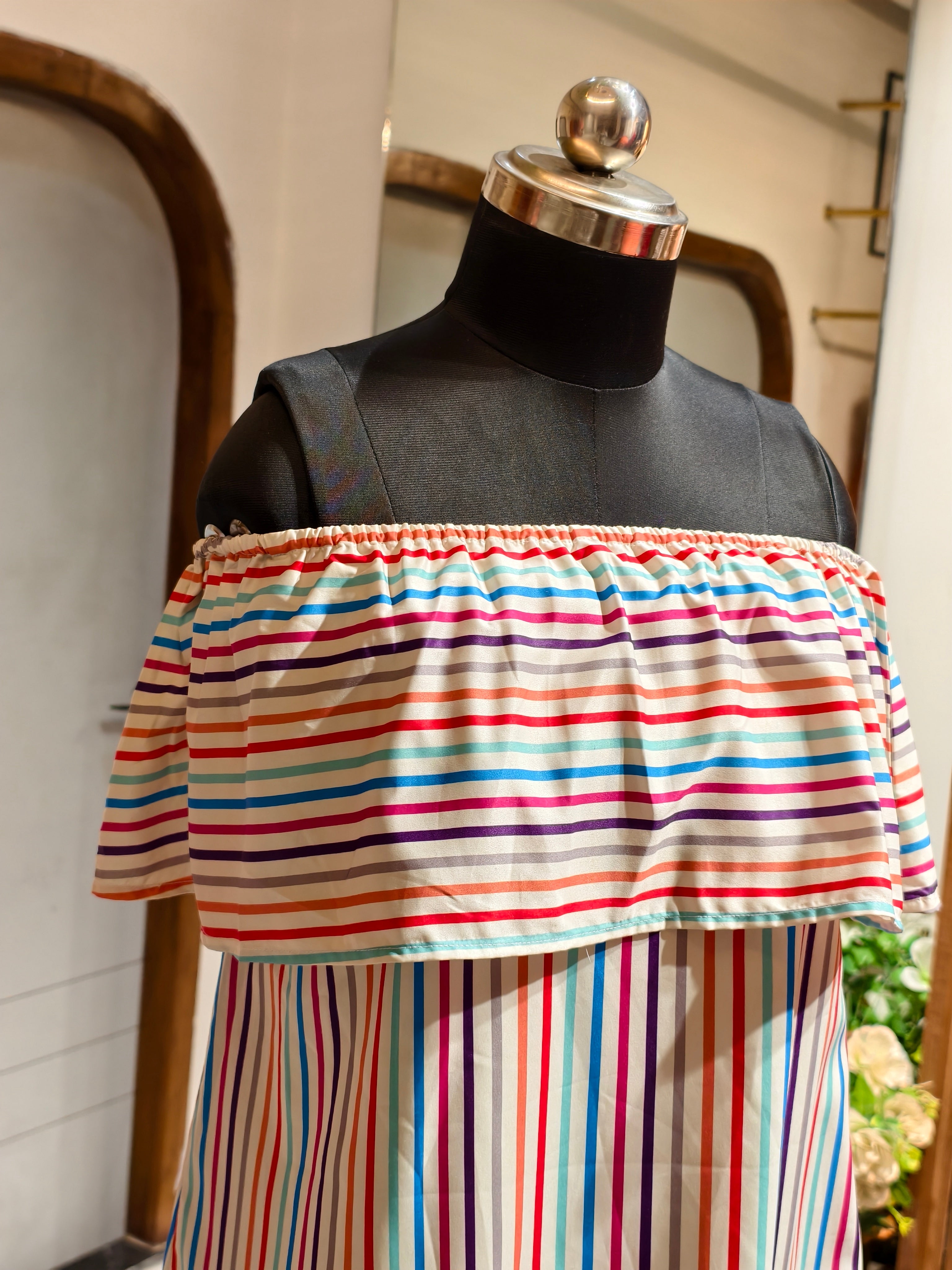 Colorful Stripe Dress