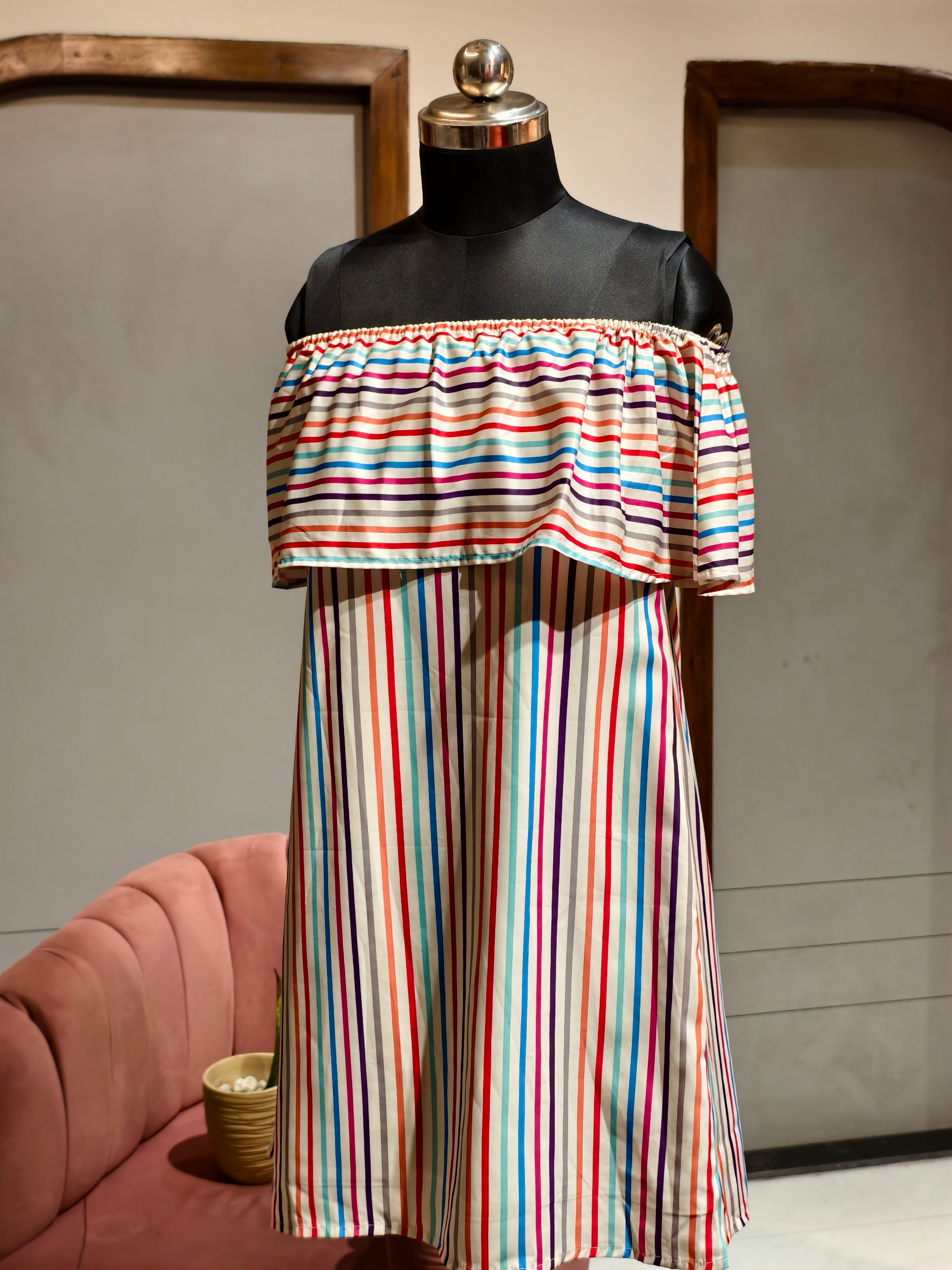 Colorful Stripe Dress
