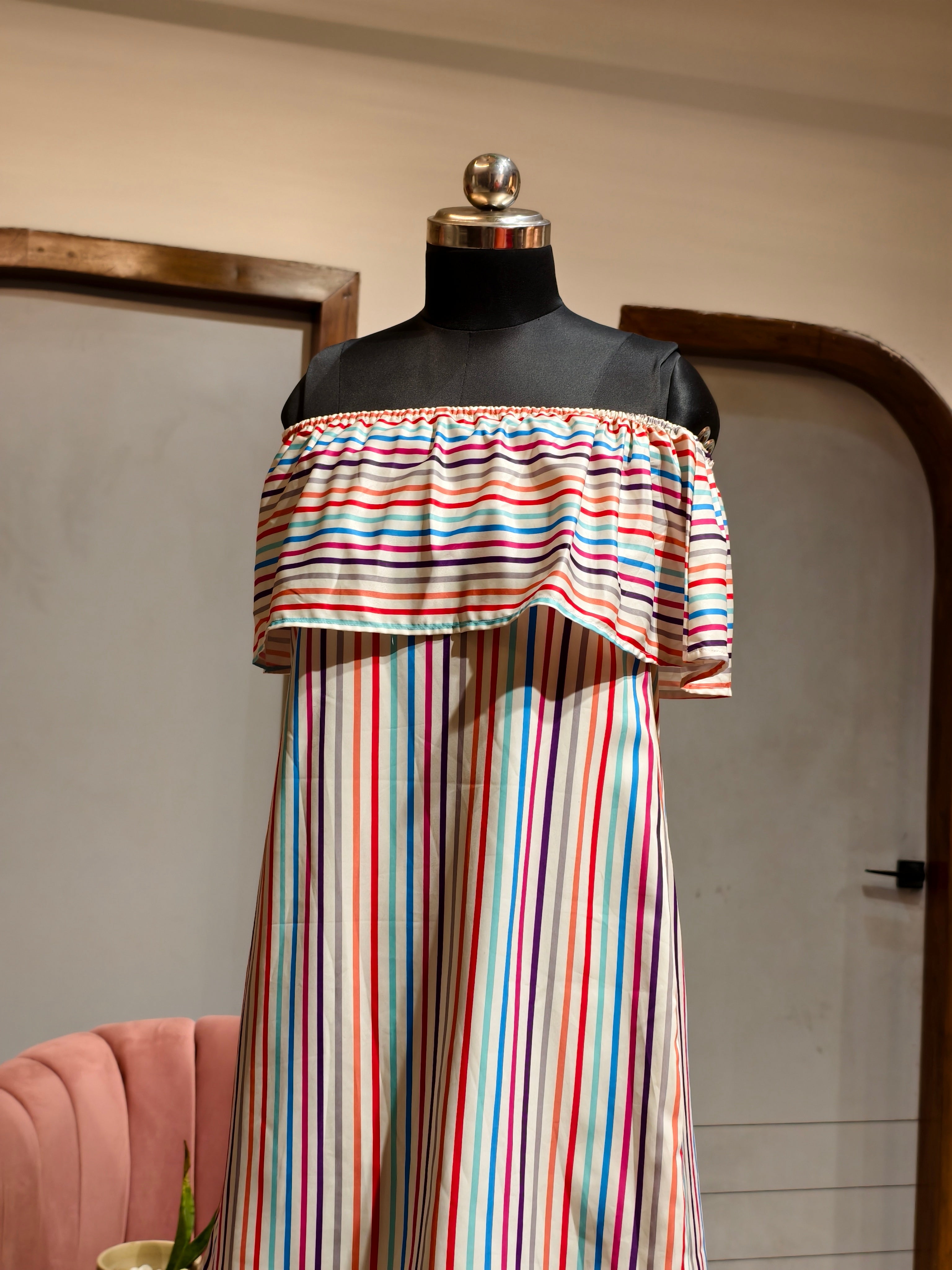 Colorful Stripe Dress