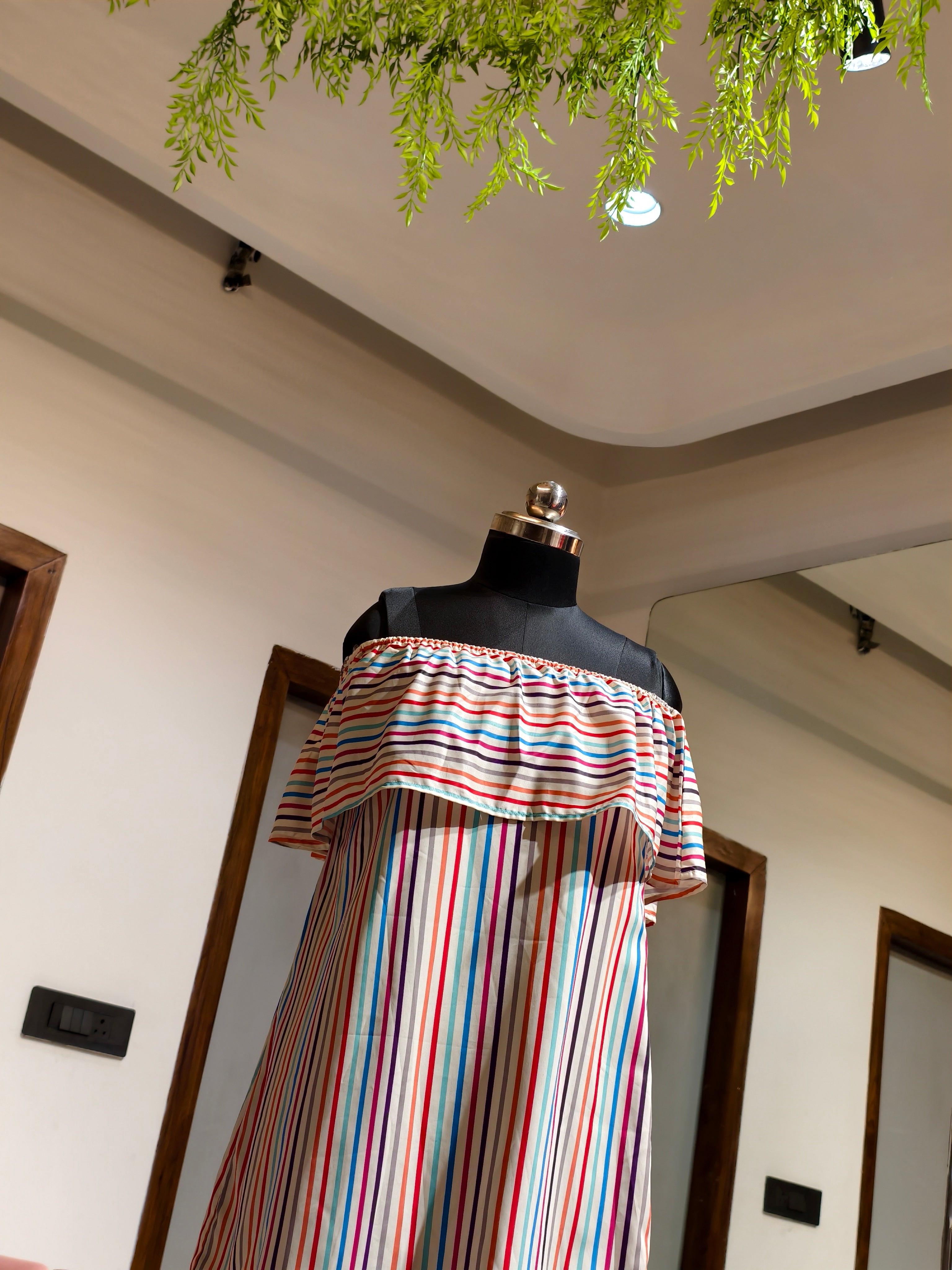 Colorful Stripe Dress