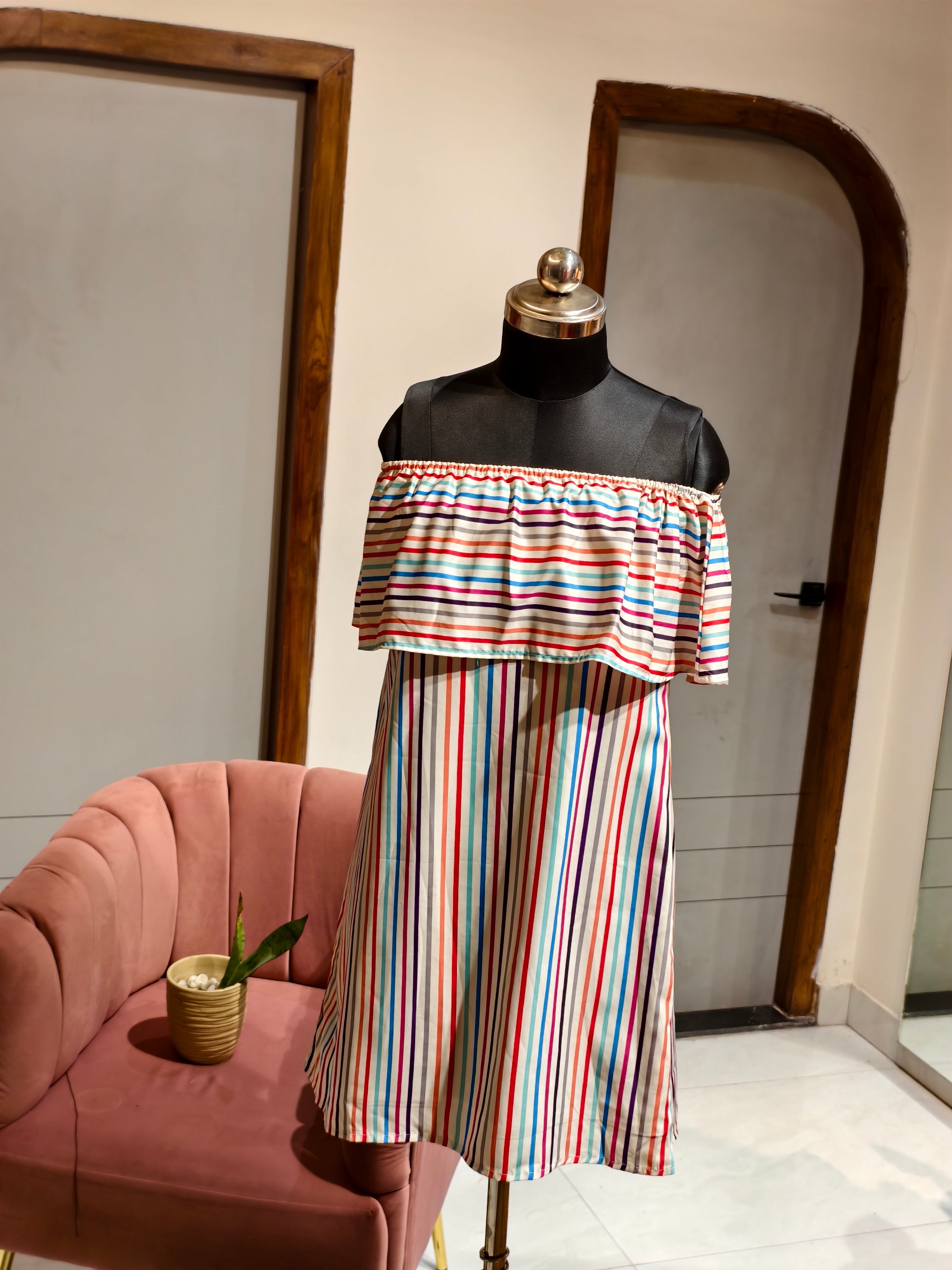 Colorful Stripe Dress