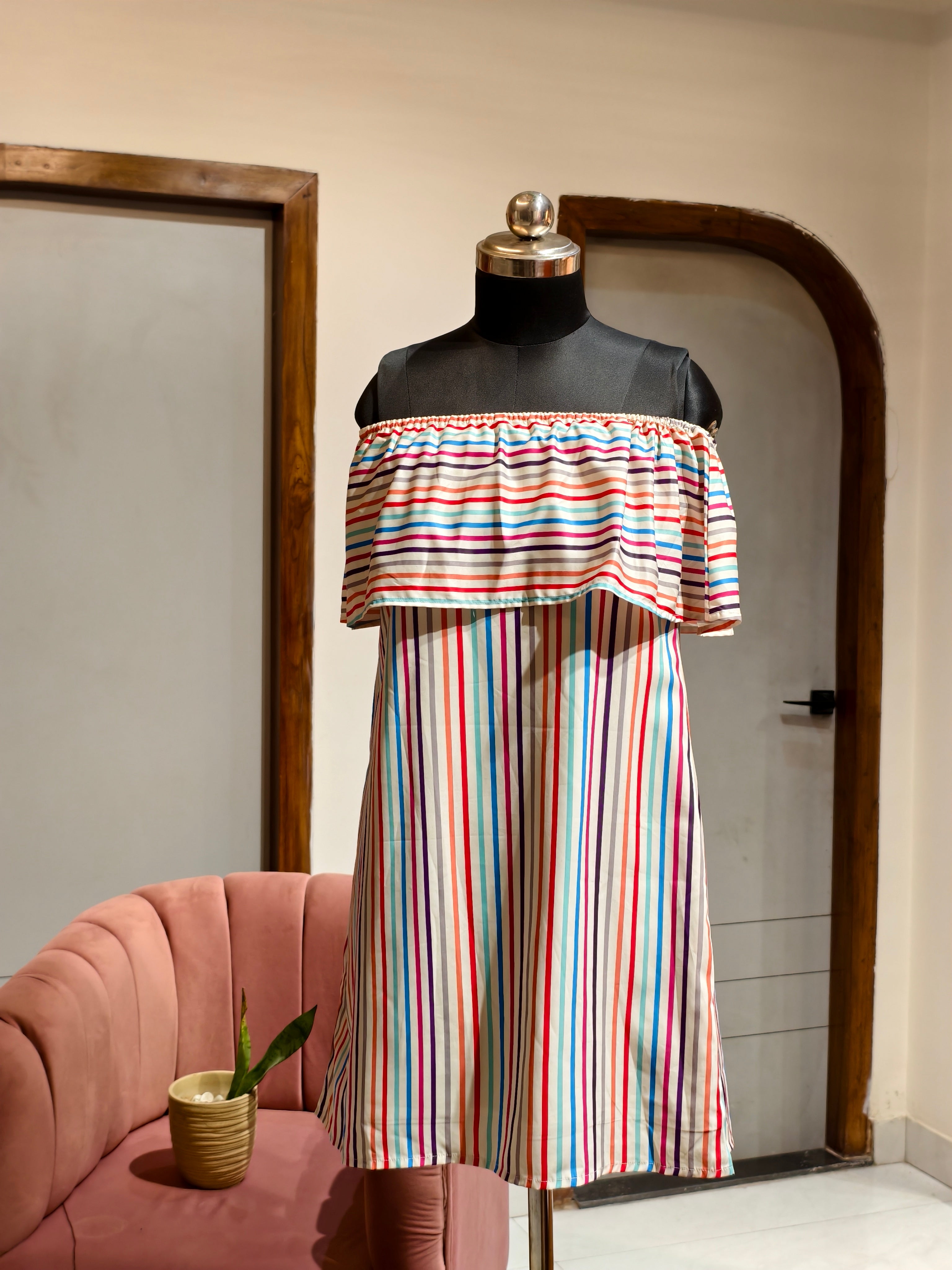 Colorful Stripe Dress