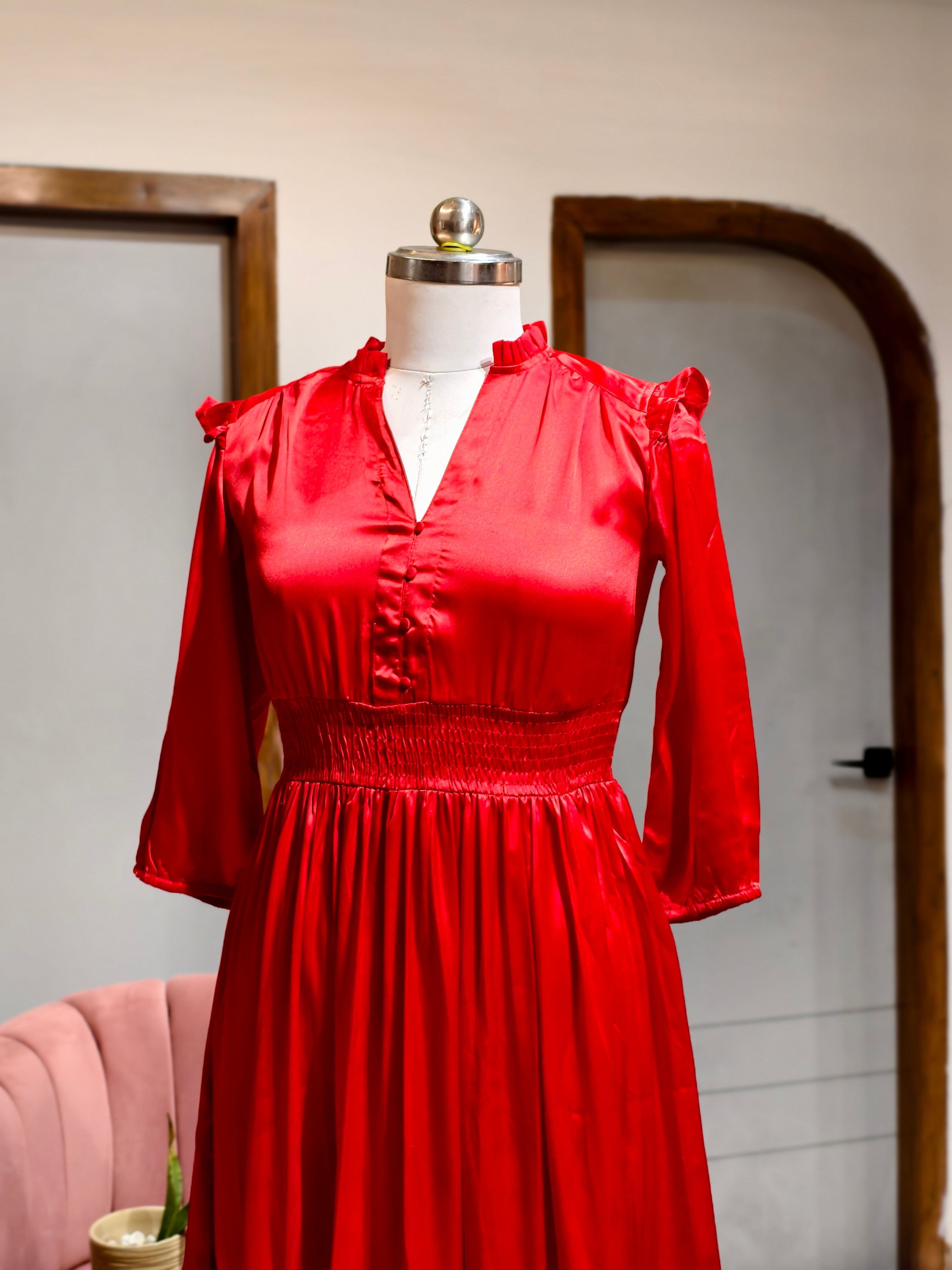 Scarlet Smock Dress