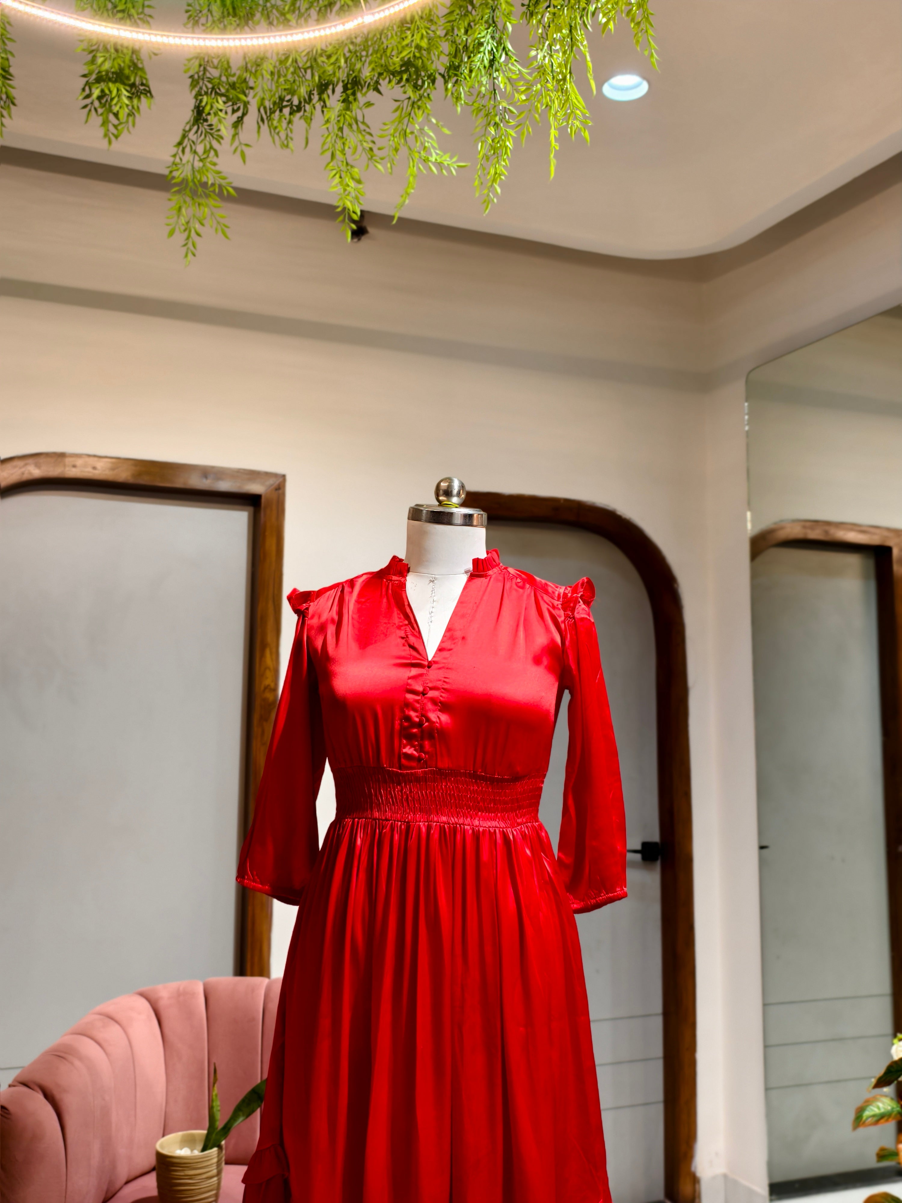 Scarlet Smock Dress