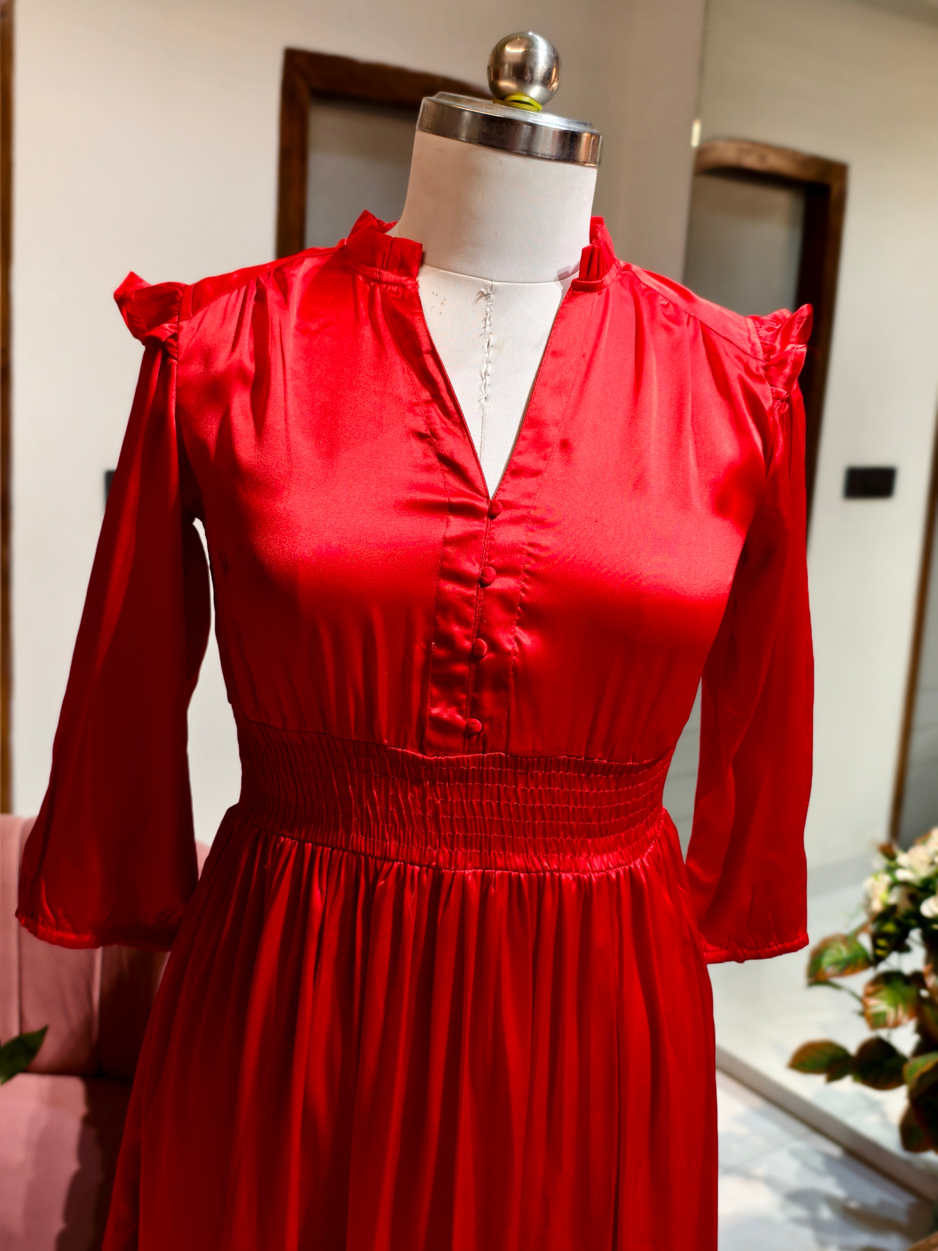Scarlet Smock Dress