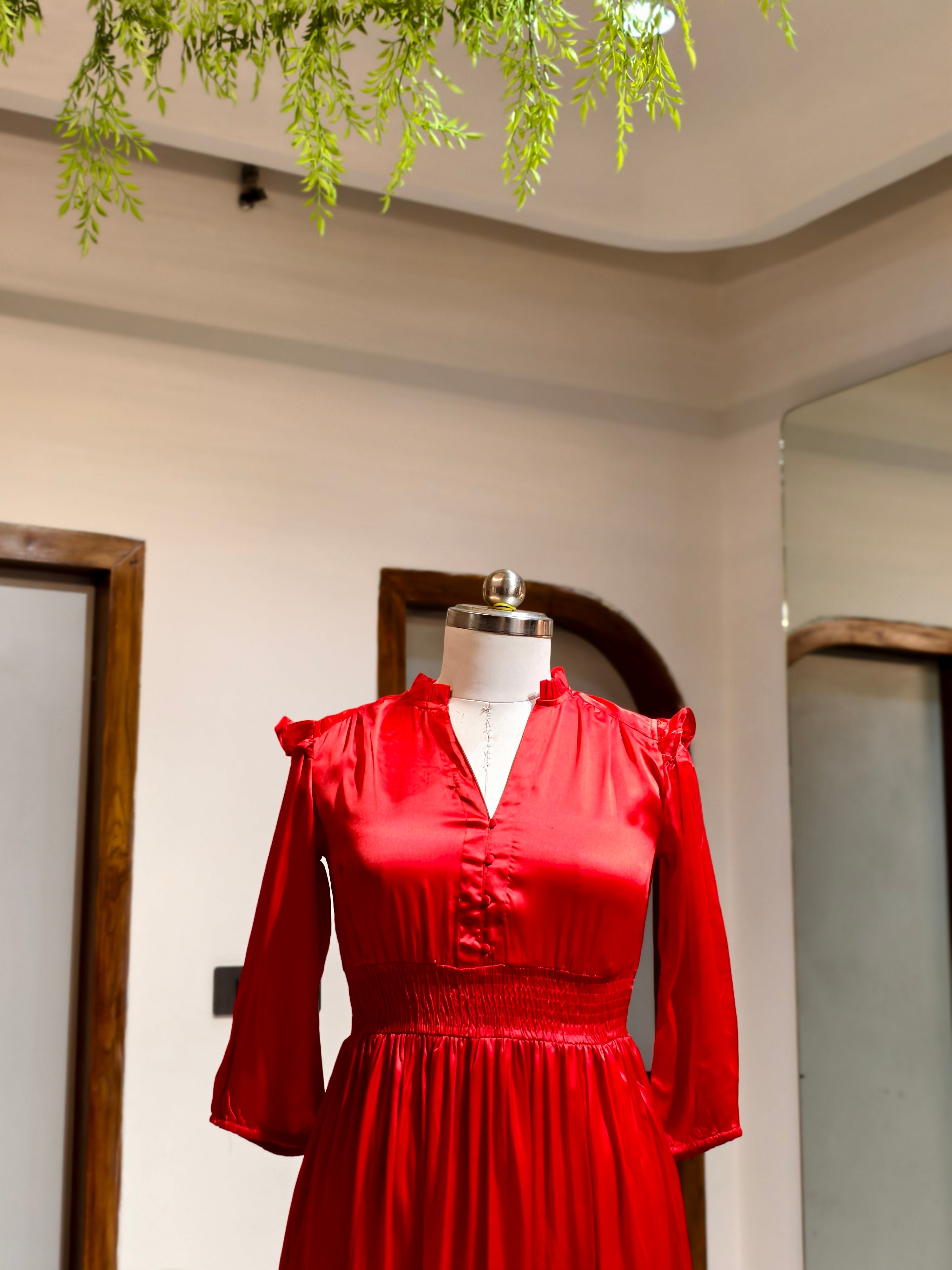 Scarlet Smock Dress