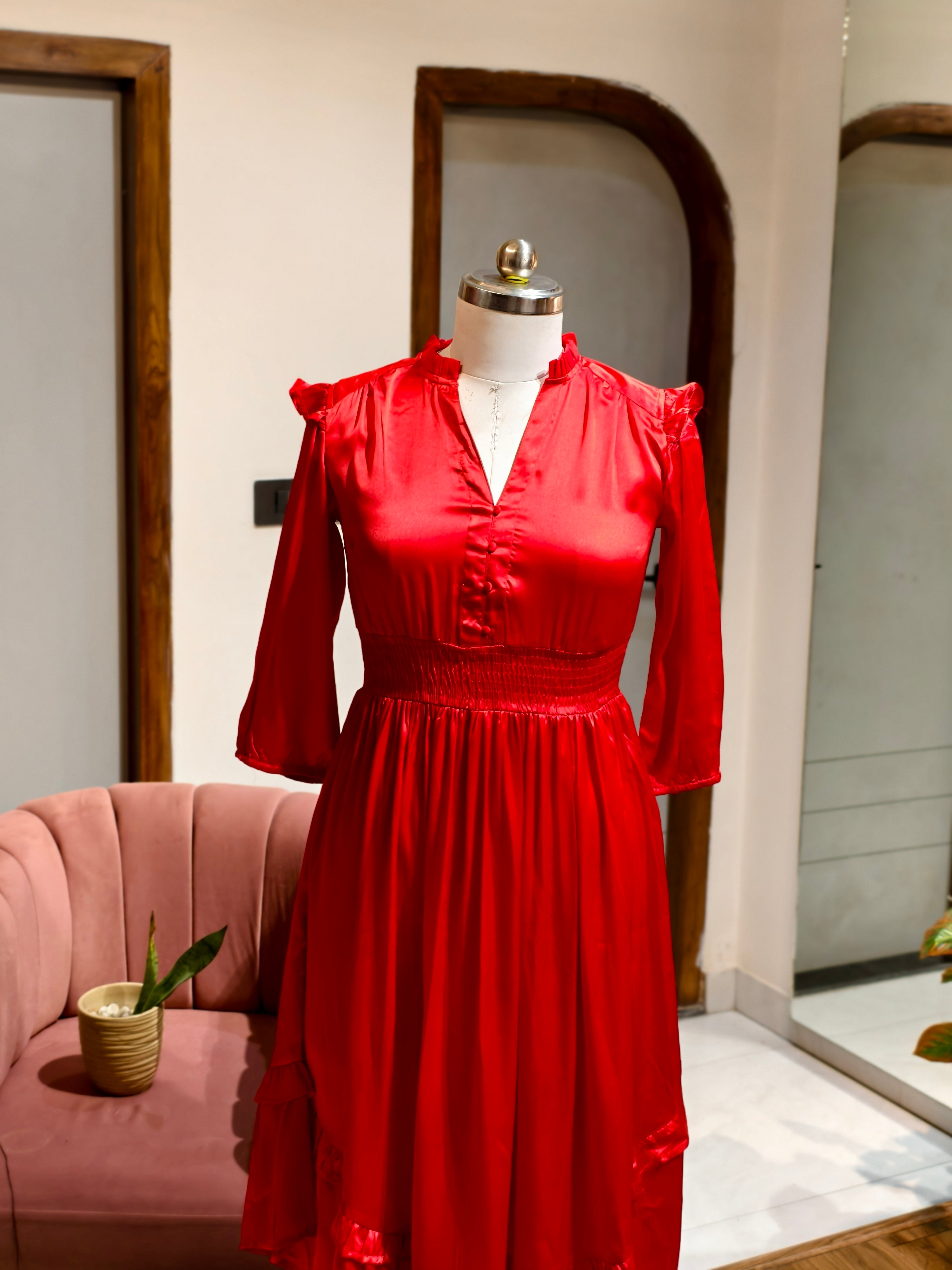 Scarlet Smock Dress