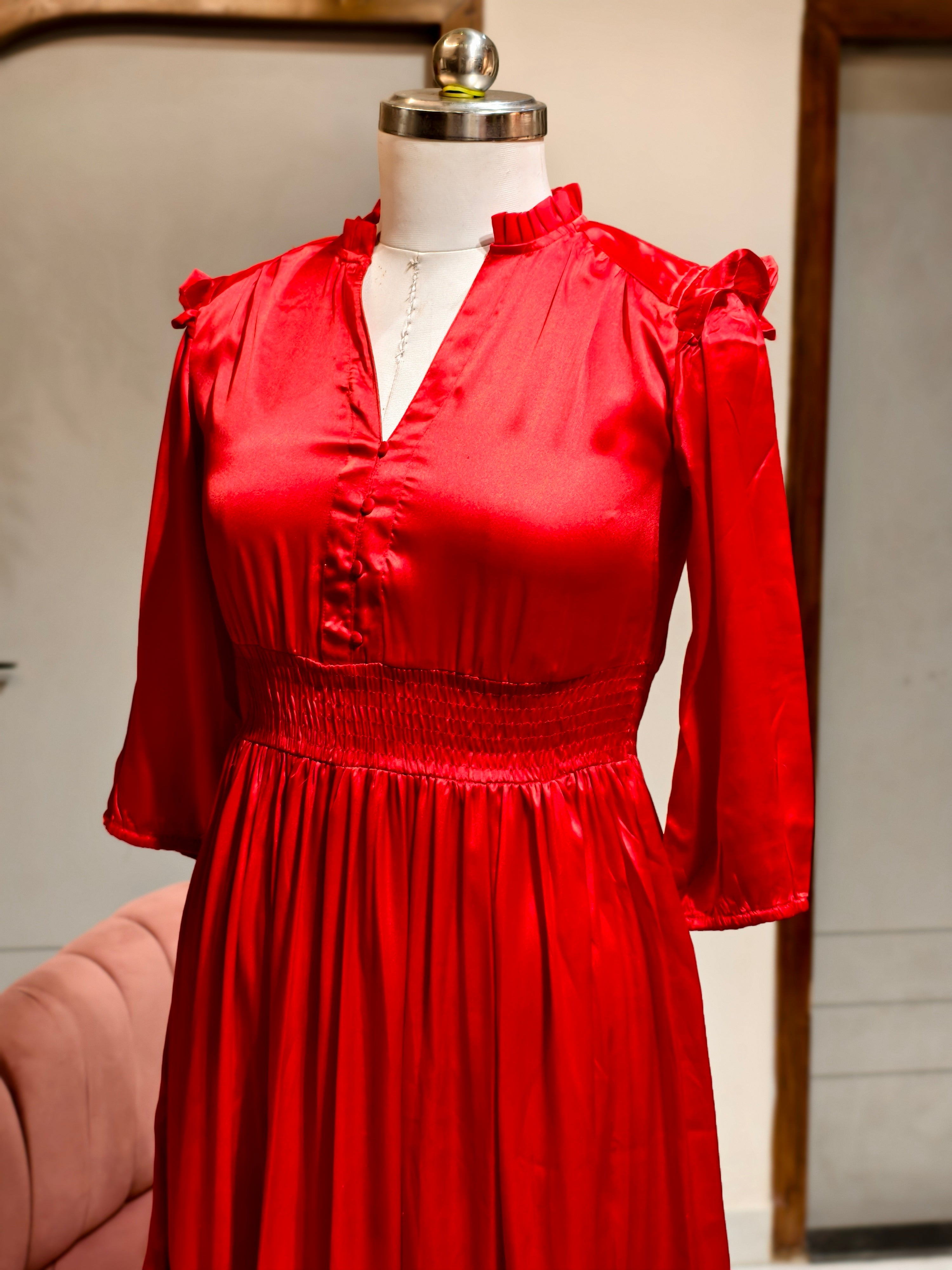 Scarlet Smock Dress