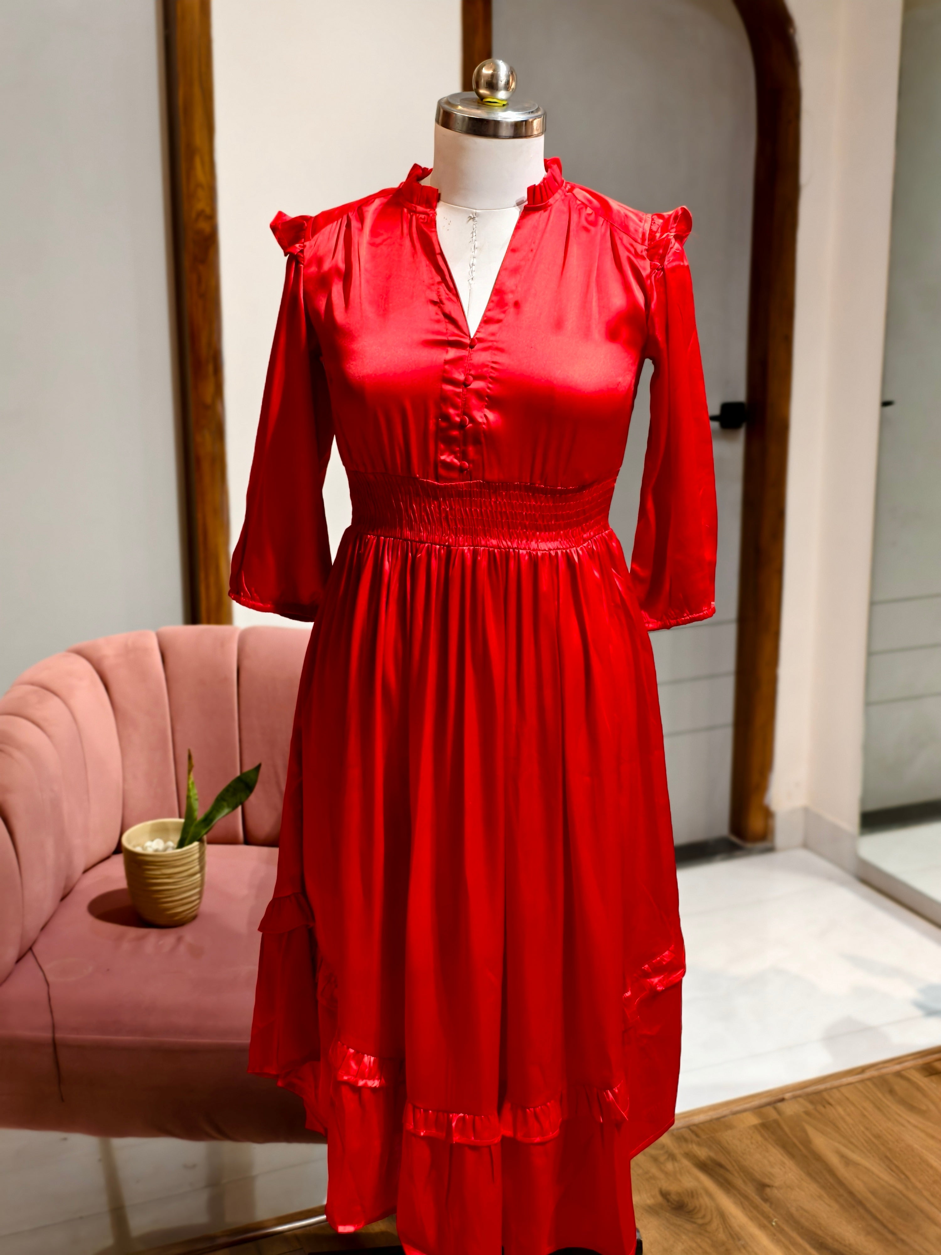 Scarlet Smock Dress