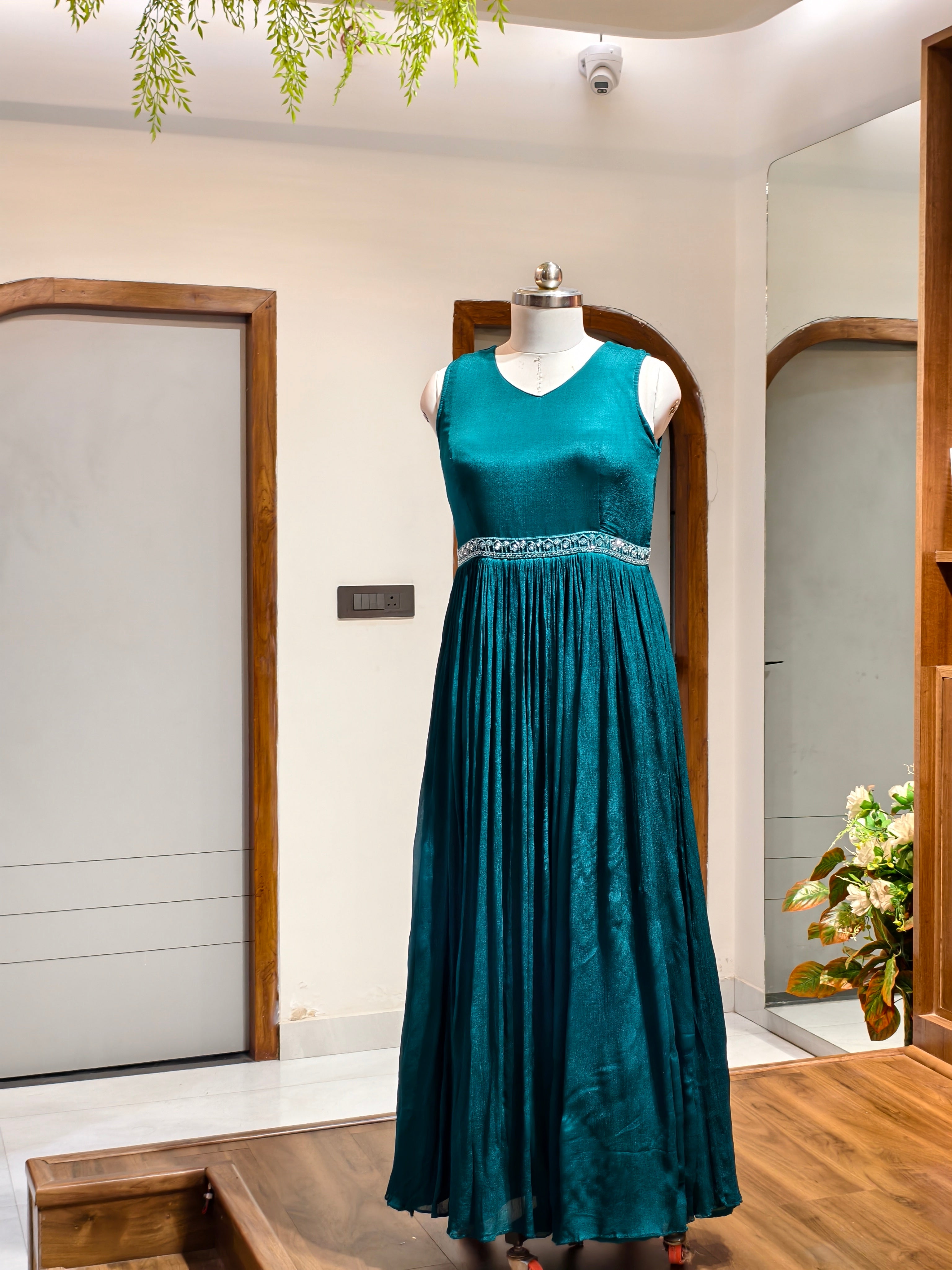 Turquoise CAPE GOWN