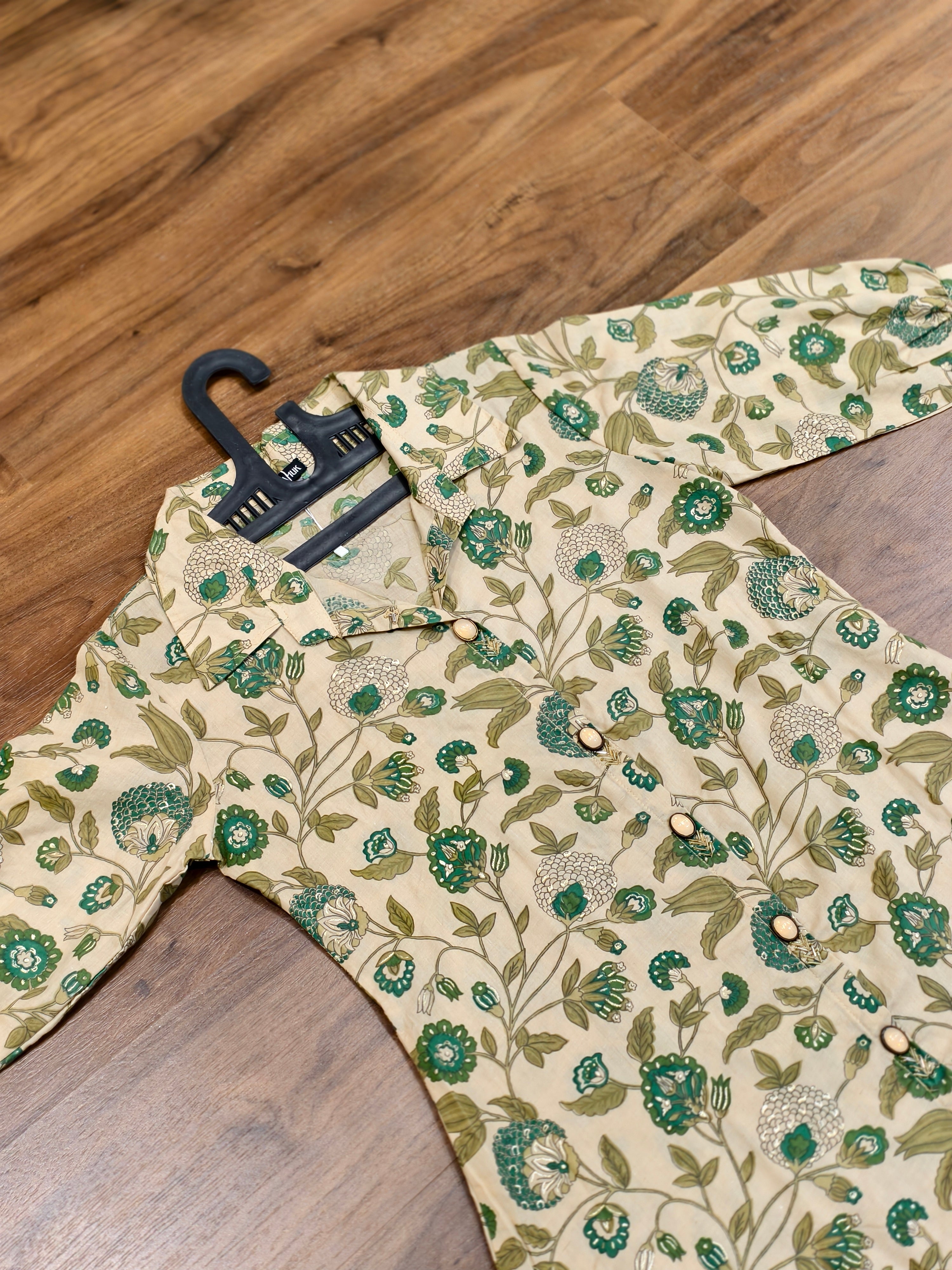 Lush Leafy Green Cotton Coord Set ( BOGO )