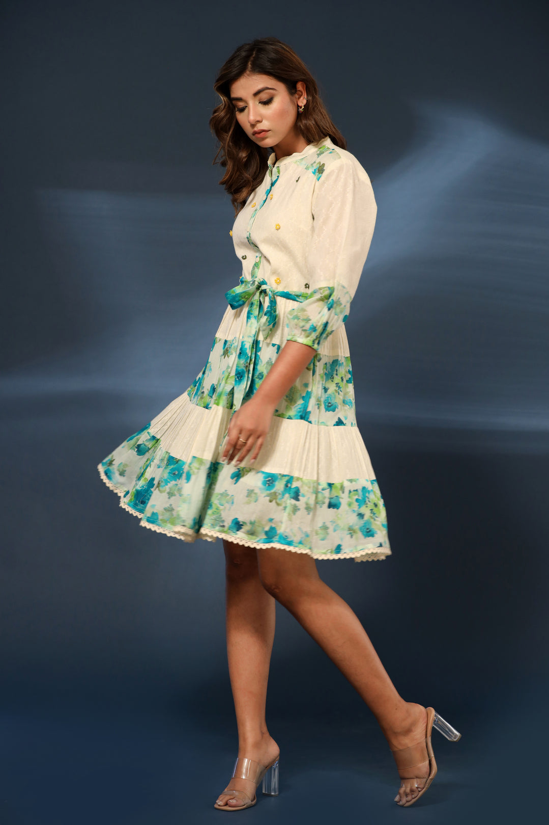 THE GREEN FLOWER DRESS