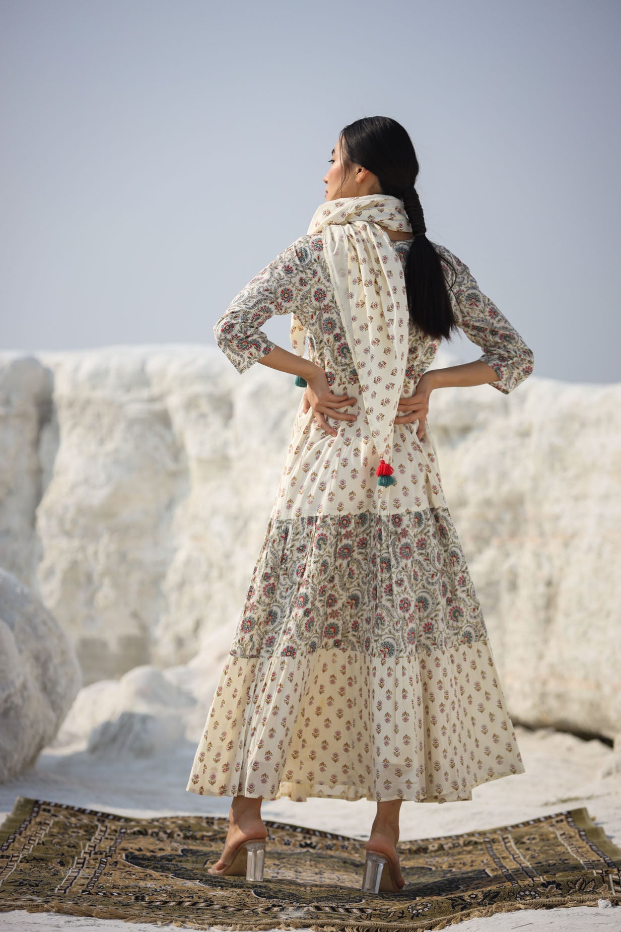 SCARF MIDI DRESS