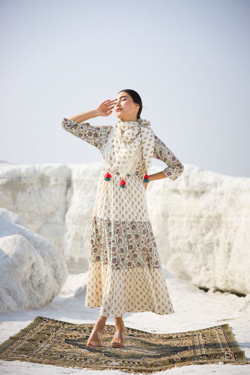 SCARF MIDI DRESS