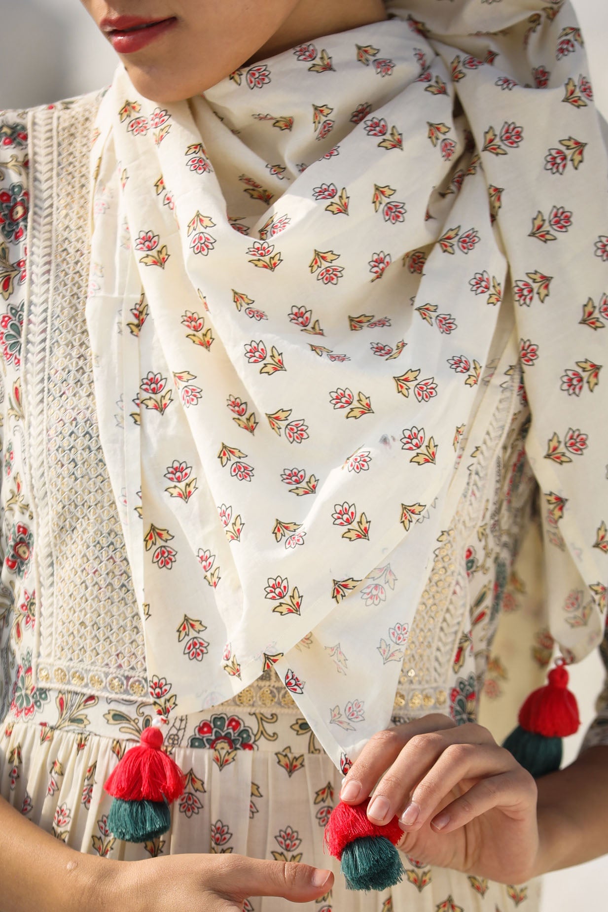 SCARF MIDI DRESS