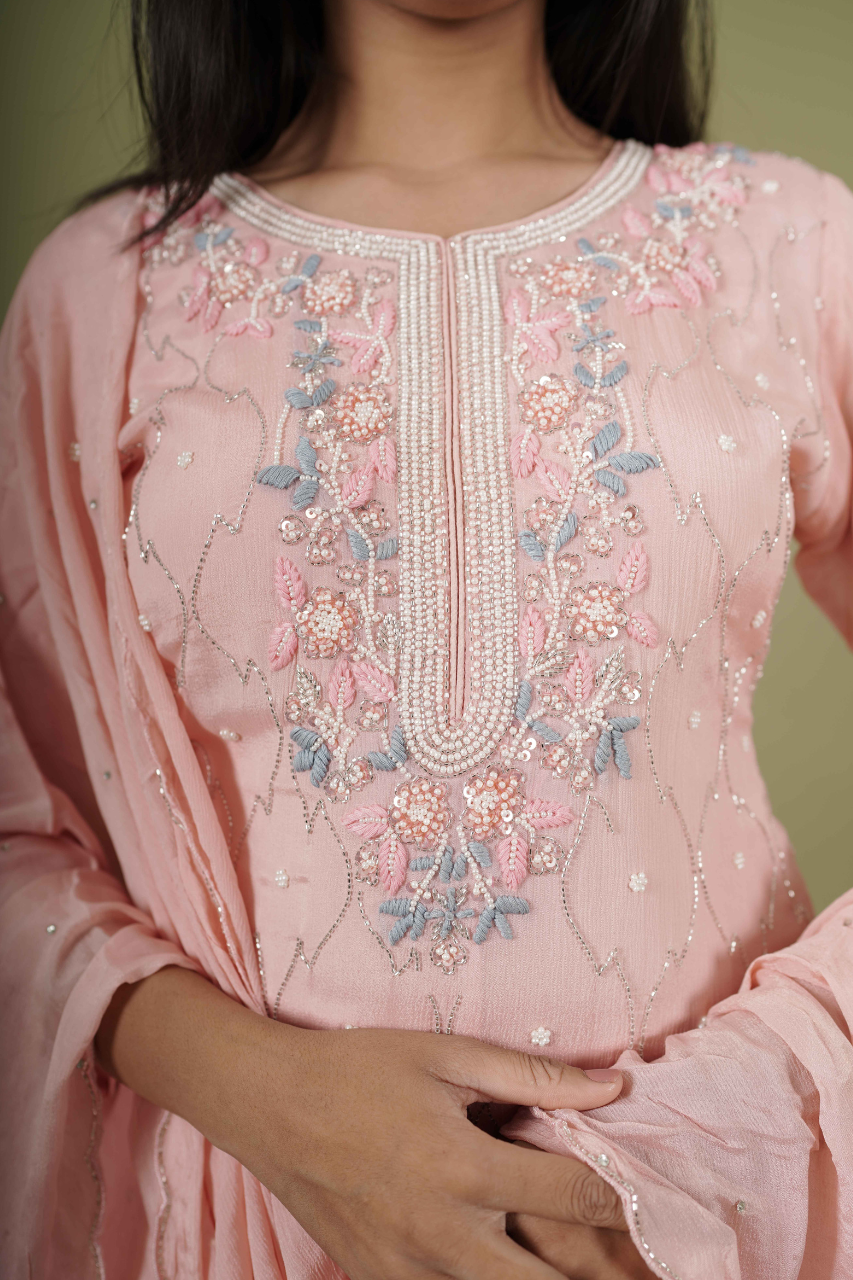 Pastel Pink Sharara Set