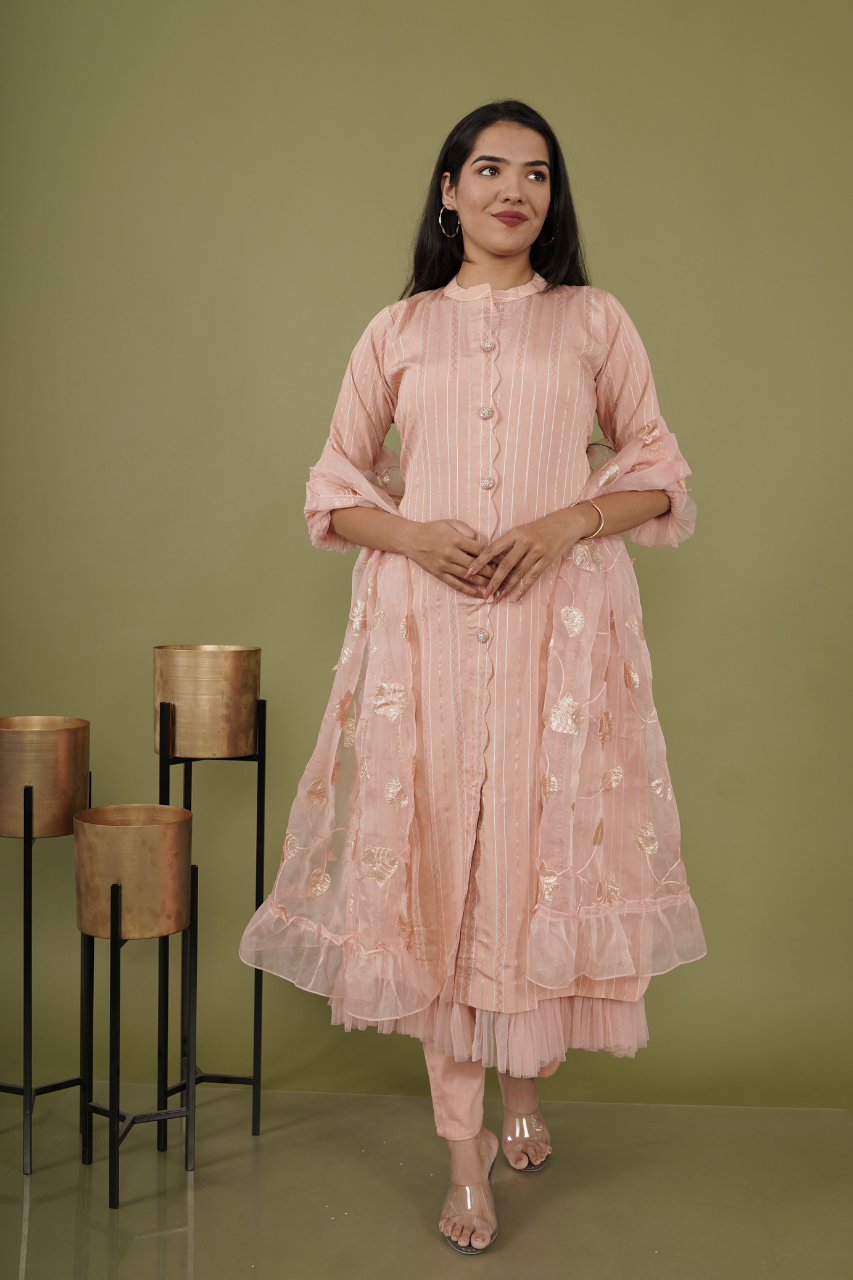 Peach Suit Set
