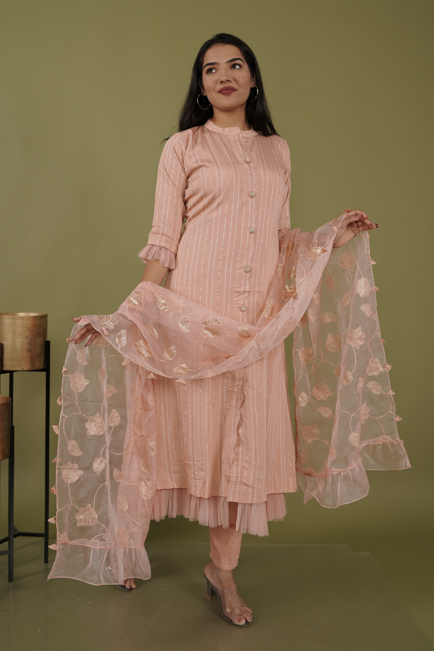 Peach Suit Set