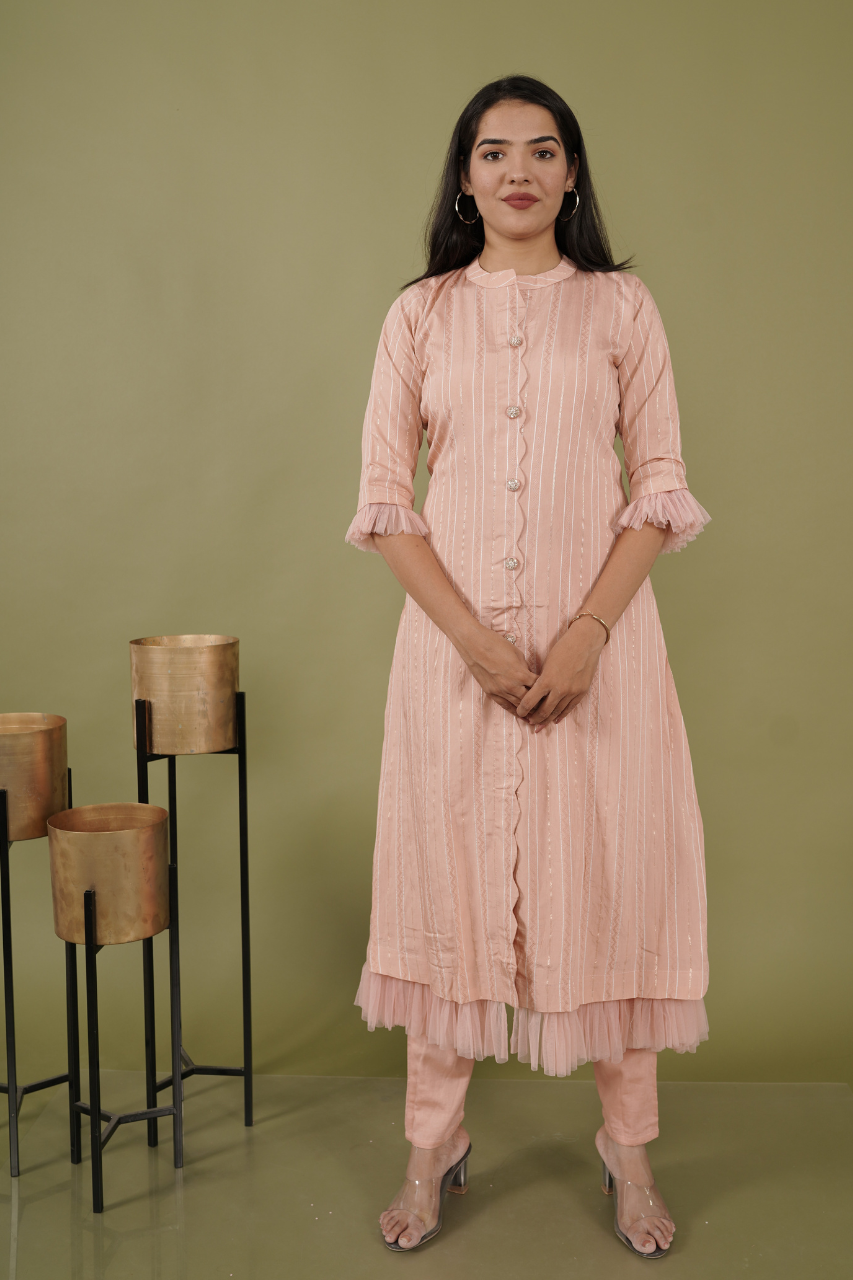 Peach Suit Set