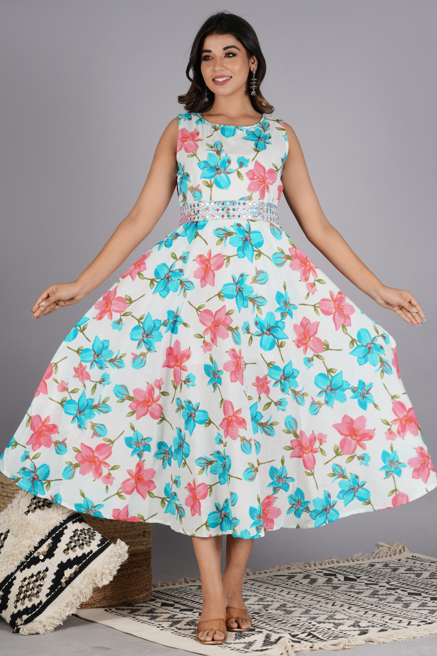 Floral Pattern Dress