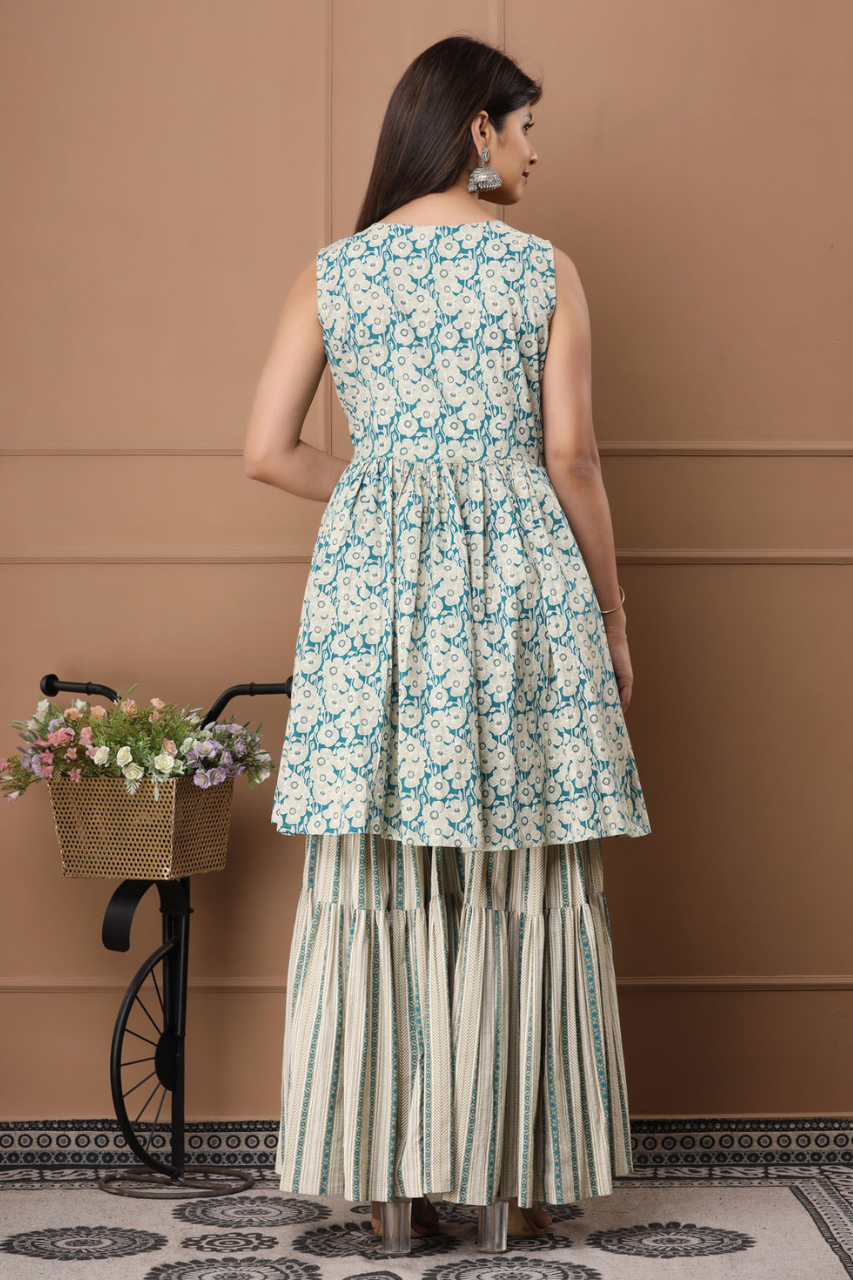 SERENE BLOSSOM SHARARA SET