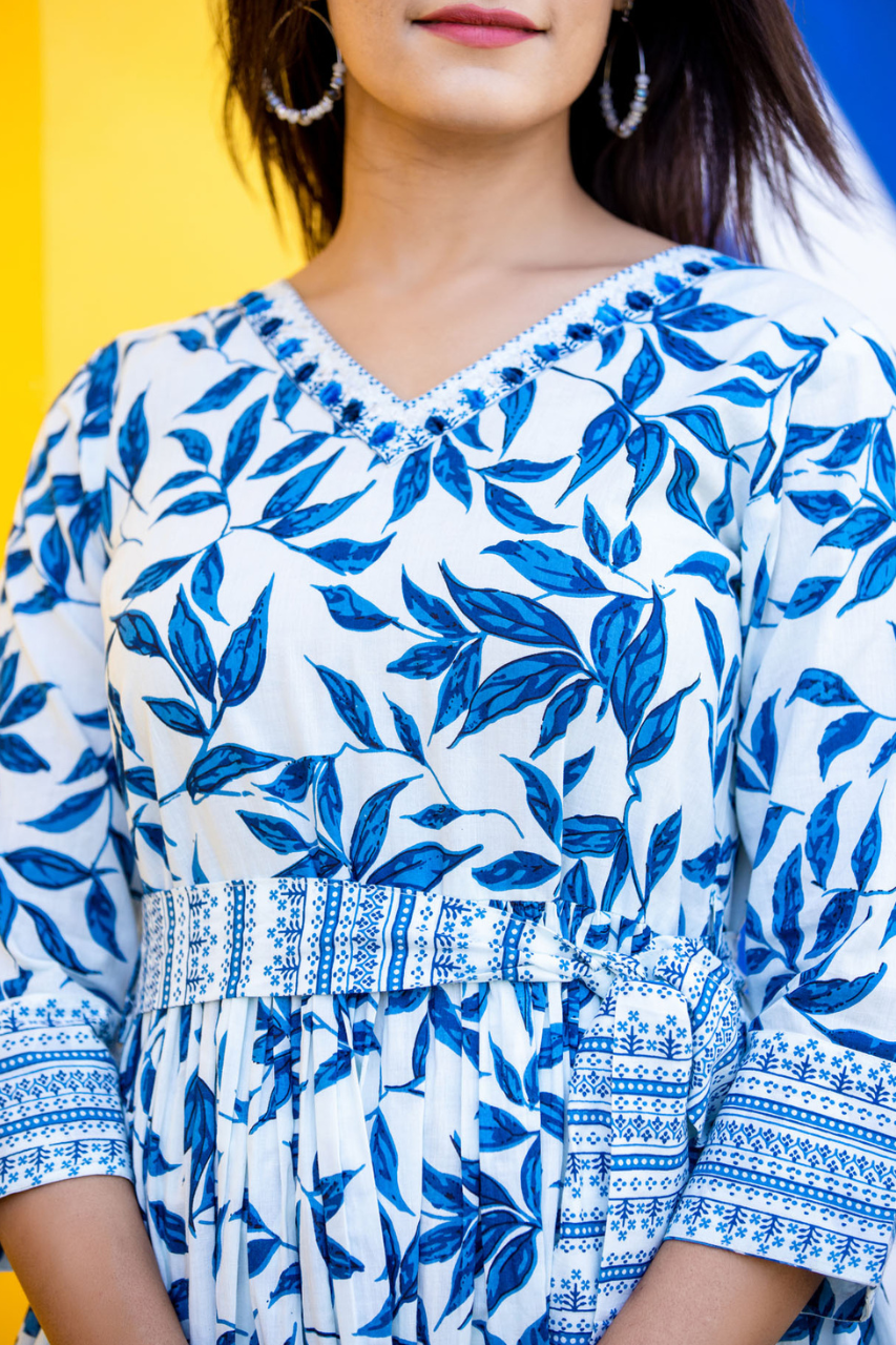 Blue Floral Dress