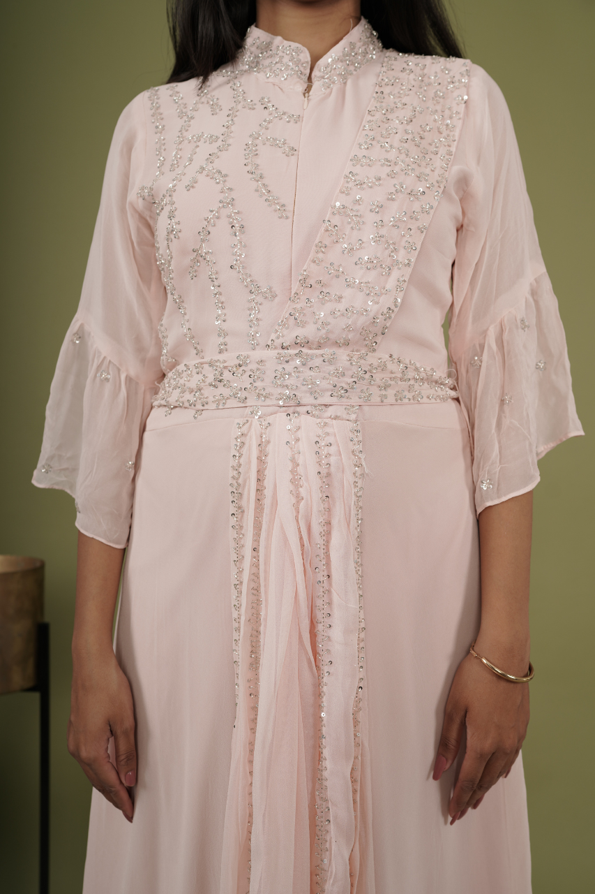 Pink Sequin Gown